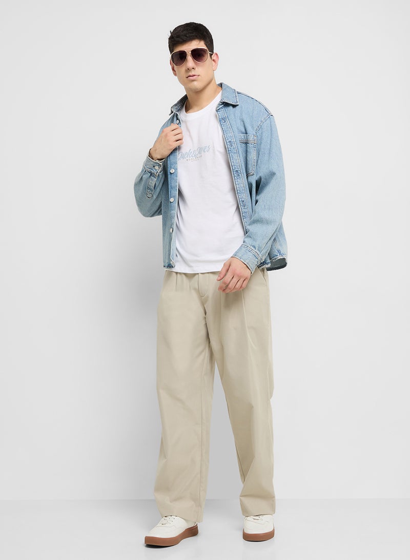 JACK & JONES Jortavira Crew Neck Printed T-Shirt  - Image 4