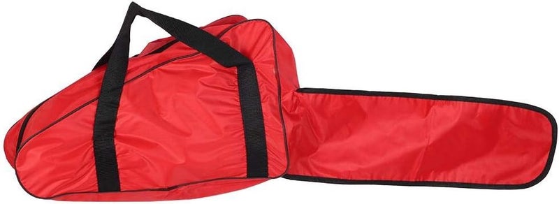 TOPINCN Chainsaw Carrying Bag Oxford Fabric Portable Chain Saw Storage Case with Handle and Long Zipper for 12/14/16 Inch Chainsaws, Red - Image 1
