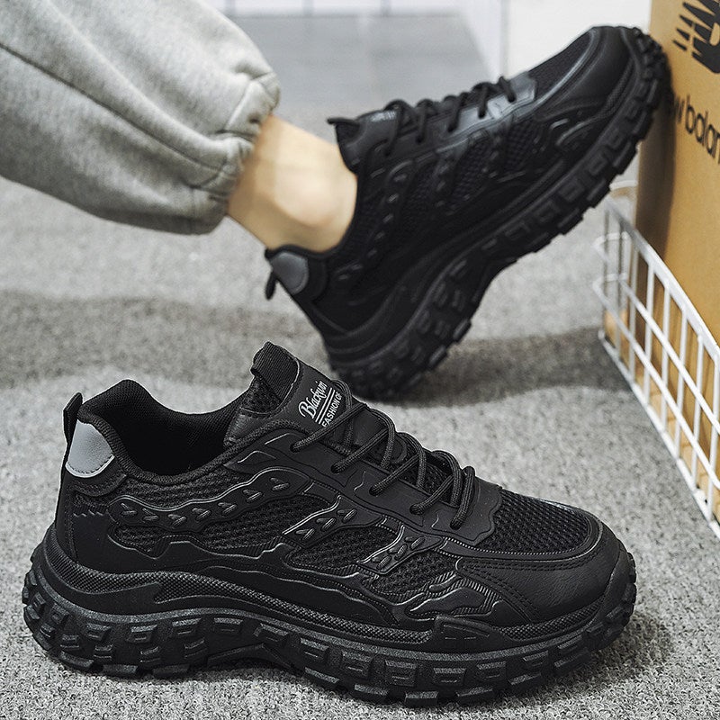 Labor Protection Shoes For Men In Autumn, Breathable And Wear-Resistant Work Shoes For Men, Casual Black Sports Shoes For Dads, Men'S Shoes - Image 5