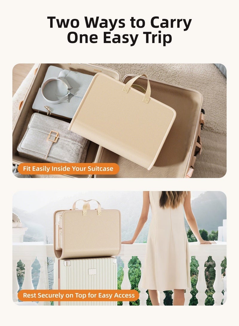 Travel Hanging Organizer Bag with Multi-Compartment Storage, Foldable Clothing & Underwear Organizer Case, Splash-Resistant Large Capacity Suitcase Organizer with Hooks for Easy Packing - Image 2