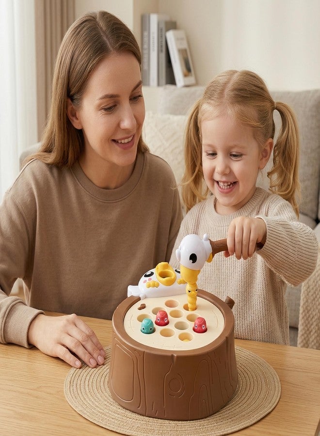 MOKIDOLL Montessori Fine Motor Skills Toddler Toy Woodpecker Worm Toy Toddler Toys Age 2-4 Year Old Girl and Boy Magnetic Bird Feeding Game Gift Idea for Boys Girls Age 2-4 - Image 3