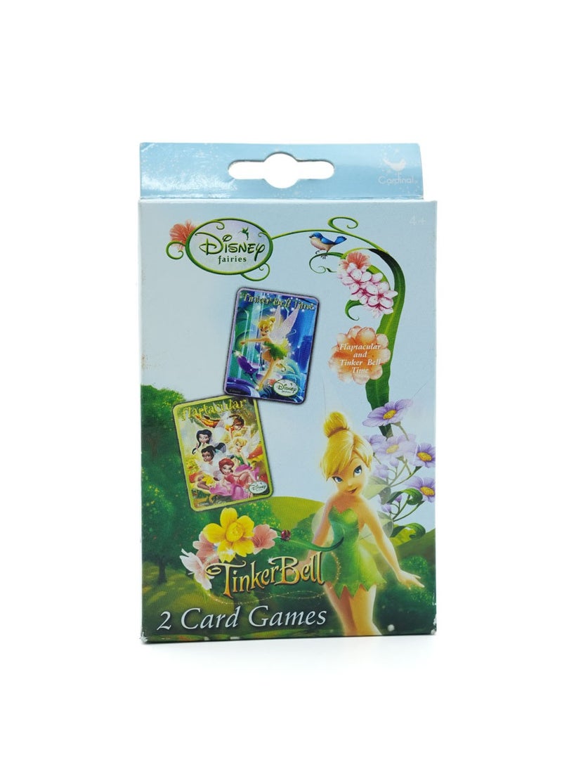 Disney Fairies Tinker Bell 2 , Game Card Pack , Includes “Fairytacular” & “Tinker Bell Time” Card Games , Fun & Educational Play for Kids , Classic Fairies Themed Game Set