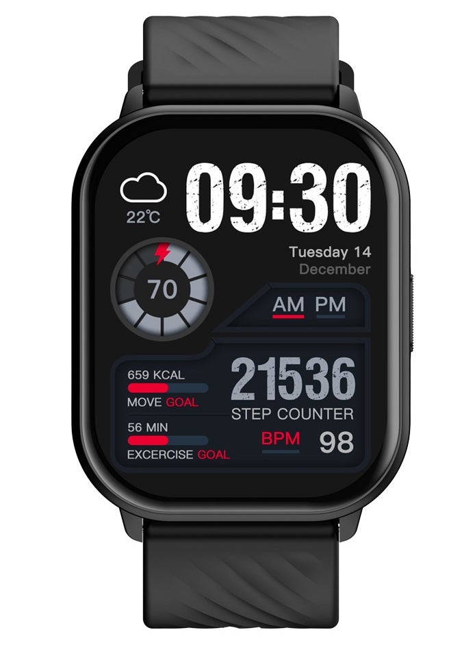 Zeblaze - GTS 3 Smart Watch Full Touch Bluetooth Call 280mAh 2.03 Inch HD Screen, Blood/Oxygen/Heart Rate Monitoring Fitness Smart Watch for Android IOS - Image 1