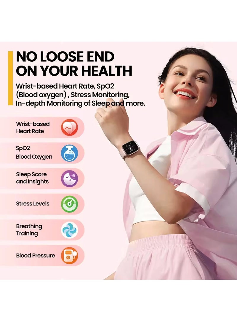 Zeblaze - GTS 3 Smart Watch Full Touch Bluetooth Call 280mAh 2.03 Inch HD Screen, Blood/Oxygen/Heart Rate Monitoring Fitness Smart Watch for Android IOS - Image 1