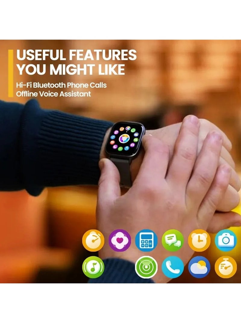 Zeblaze - GTS 3 Smart Watch Full Touch Bluetooth Call 280mAh 2.03 Inch HD Screen, Blood/Oxygen/Heart Rate Monitoring Fitness Smart Watch for Android IOS - Image 1