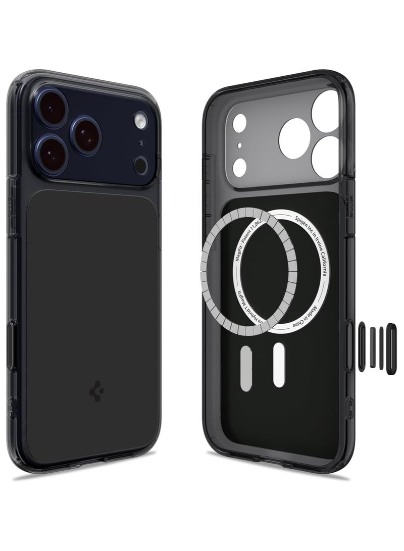 Spigen Ultra Hybrid T MagFit for iPhone 17 Pro MAX Case Cover [Camera Control Button Cover] with MagSafe (2025) - Matte Black - Image 1