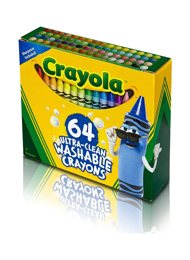 Crayola Crayola 64 Ct Ultra-Clean Washable Crayons - Regular Size