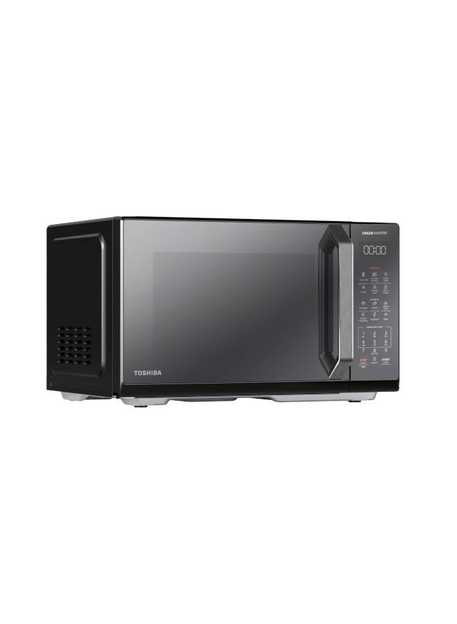 Toshiba Microwave Grill, Digital, Origin Inverter, ChefGrill, EasyMax Clean Cavity, Compact size Large With 1000W Grill - 25 L 1330 W MW3-EG25PEI(BK) Black Mirror Door - Image 2