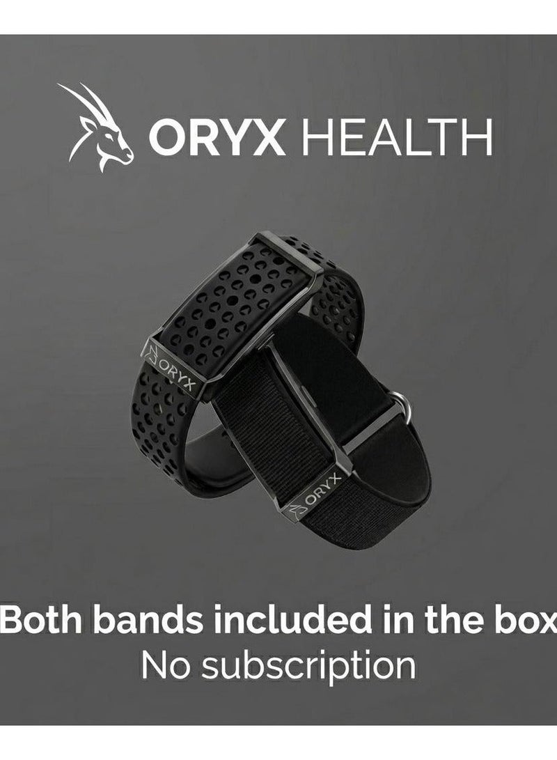 صحة أوريكس سوار أوريكس الصحي لتتبع اللياقة البدنية | عمر بطارية يصل إلى 30 يومًا | سوار ذكي بدون شاشة، مراقبة معدل ضربات القلب على مدار الساعة، تتبع النوم والتوتر والتعافي | مقاوم للماء بمعيار IP68 | متوافق مع نظامي أندرويد وiOS (بديل لسوار WHOOP) - Image 2