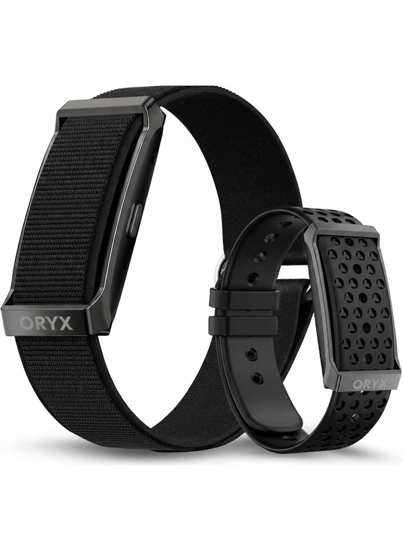 صحة أوريكس سوار أوريكس الصحي لتتبع اللياقة البدنية | عمر بطارية يصل إلى 30 يومًا | سوار ذكي بدون شاشة، مراقبة معدل ضربات القلب على مدار الساعة، تتبع النوم والتوتر والتعافي | مقاوم للماء بمعيار IP68 | متوافق مع نظامي أندرويد وiOS (بديل لسوار WHOOP) - Image 1
