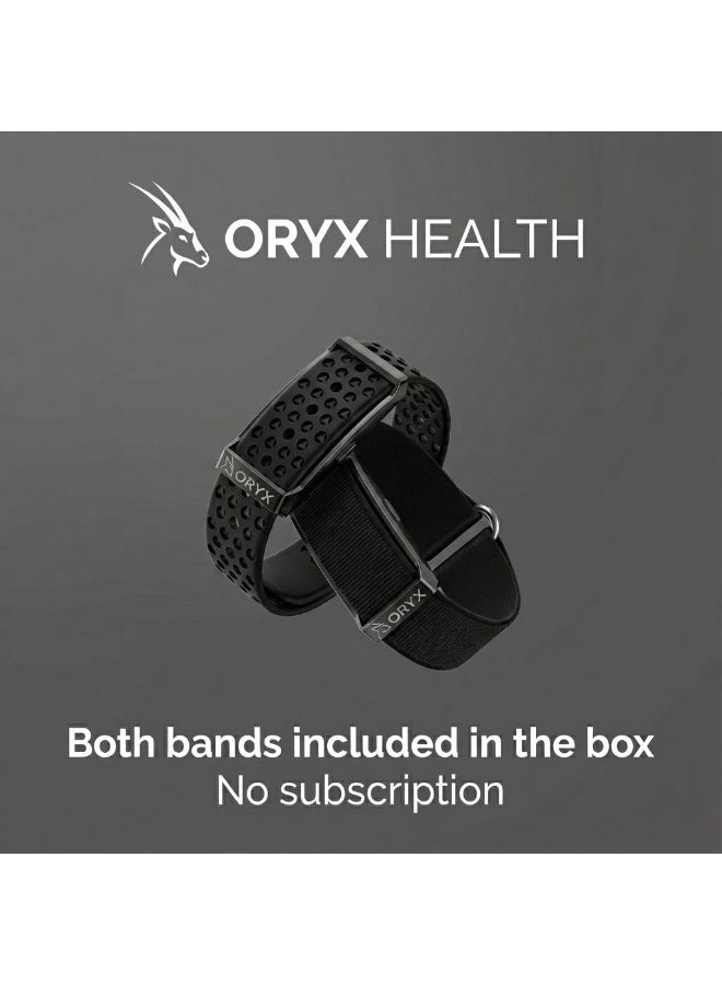 صحة أوريكس سوار ORYX الذكي لتتبع اللياقة البدنية والصحة للرجال والنساء | عمر بطارية يصل إلى 30 يوماً | مراقبة مستمرة (على مدار الساعة) لمعدل ضربات القلب، والنوم، ومستويات التوتر، والاستشفاء | سوار ذكي مقاوم للماء بمعيار IP68 | تتبع الأنشطة والرياضة والمؤشرات الصحية | متوافق مع أنظمة Android وiOS | بديل لسوار Whoop - Image 2