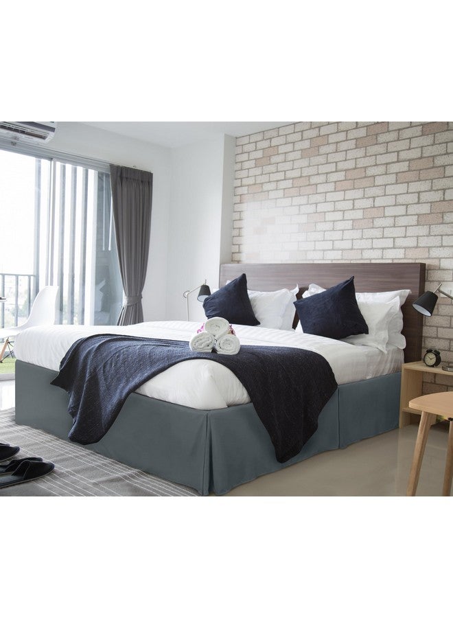 Utopia Bedding Utopia Bedding Full Bed Skirt - Soft Quadruple Pleated Ruffle - Easy Fit with 16 Inch Tailored Drop - Hotel Quality, Shrinkage and Fade Resistant (Full, Grey) - Image 5