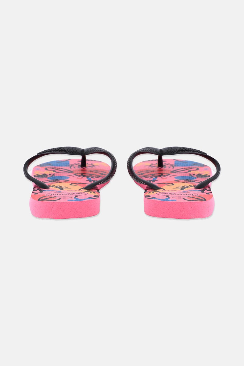 Havaianas Women Style 2 Top Cool Slip On Slippers, Pink Combo - Image 2