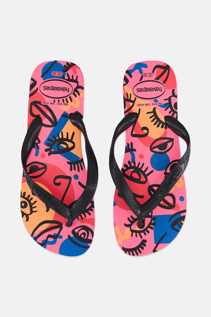 Havaianas Women Style 2 Top Cool Slip On Slippers, Pink Combo - Image 3