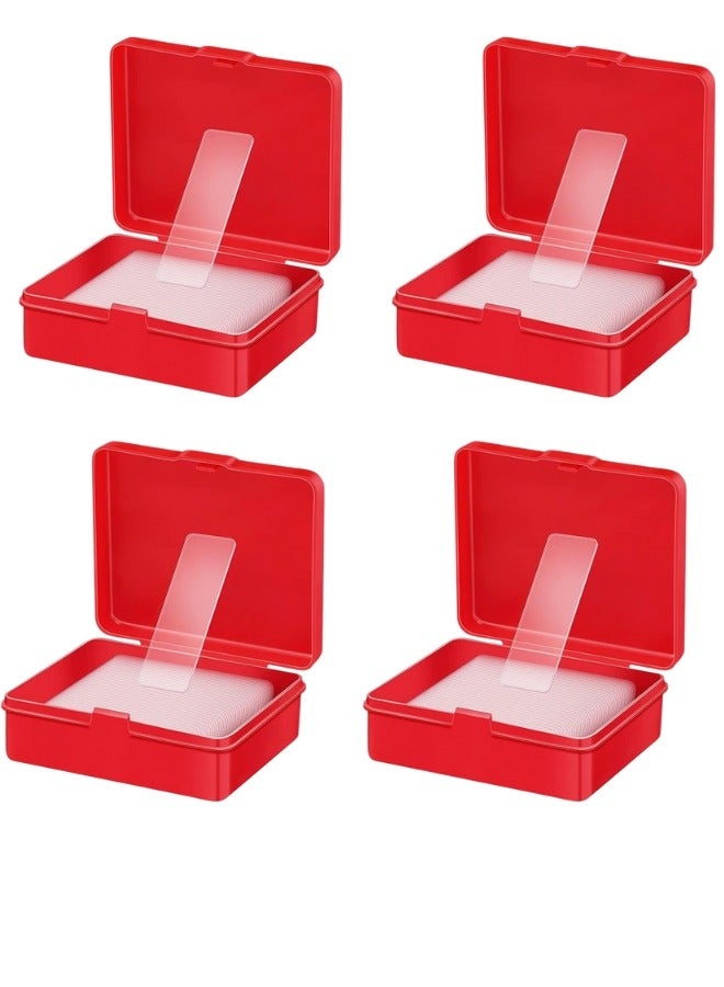 Happy Home 240 PCS Multifunctional Double Sided Adhesive Tape, Double Sided Tape Heavy Duty, Transparent Non-marking Stickers,Washable Double Sided Tape,Strong Sticky Wall Tape Strips Transparent Tape-4box - Image 1