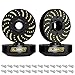 GLOBACT Black Brass Extended Wheel Weights Hubs 340g Counterweight Set 12mm Extended Hex hub for 110 Trx4 Trx6 Axial SCX10 II III Redcat GEN7 GEN8 19inch 22inch Wheel Rims Upgrade Parts 4Pcs - Image 2
