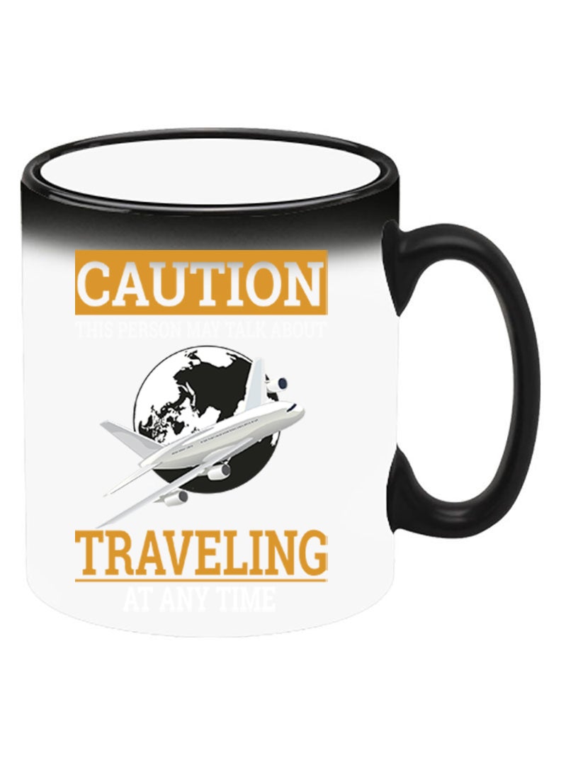 Theodor Color Changing Heat Sensitive Ceramic Mug, Image Revealed When HOT Liquid is Added! Caution Travelling at anytime - Image 2