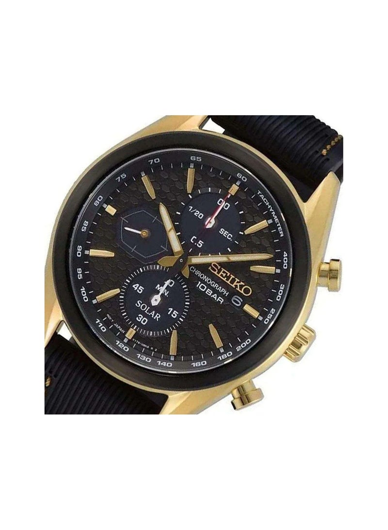 Seiko Chronograph Black Dial Black SSC804P1 - Image 2