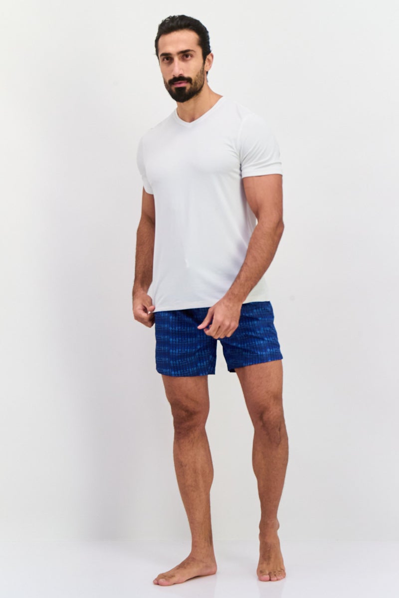 Gazzarrini شورت سباحة للرجال مع حبل سحب بتصميم مطبوع كامل، متعدد الألوان - Image 4