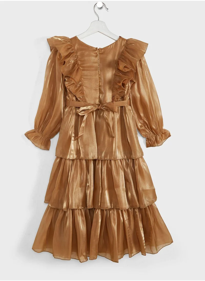 Little Golden Apple Little Layered Dress