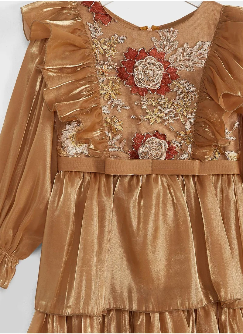 Little Golden Apple Little Layered Dress