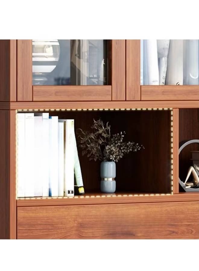 كلناميان رف مكتبة تخزين متعدد الطبقات: تخزين أنيق في منزل الغرفة وخزانة العرض - Image 2