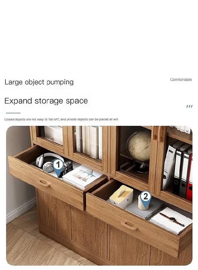 كلناميان رف مكتبة تخزين متعدد الطبقات: تخزين أنيق في منزل الغرفة وخزانة العرض - Image 4