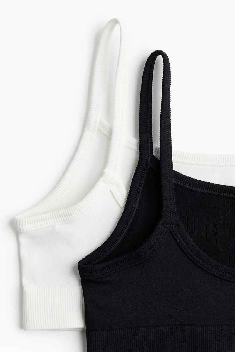 H&M 2-pack DryMove™ Seamless Sports tops