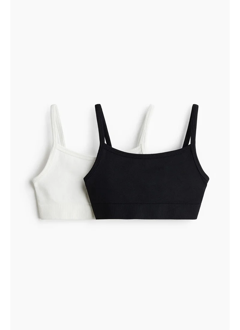 H&M 2-pack DryMove™ Seamless Sports tops