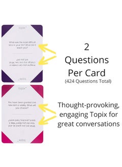Better Me TOPIX - 424 Conversation Starters, Family Dinner Conversation Cards & Date Night Ice Breaker Topics for Married Couple or Old Friends, Recall Our Best Moments  - Image 3