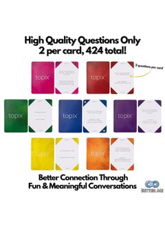 Better Me TOPIX - 424 Conversation Starters, Family Dinner Conversation Cards & Date Night Ice Breaker Topics for Married Couple or Old Friends, Recall Our Best Moments  - Image 2