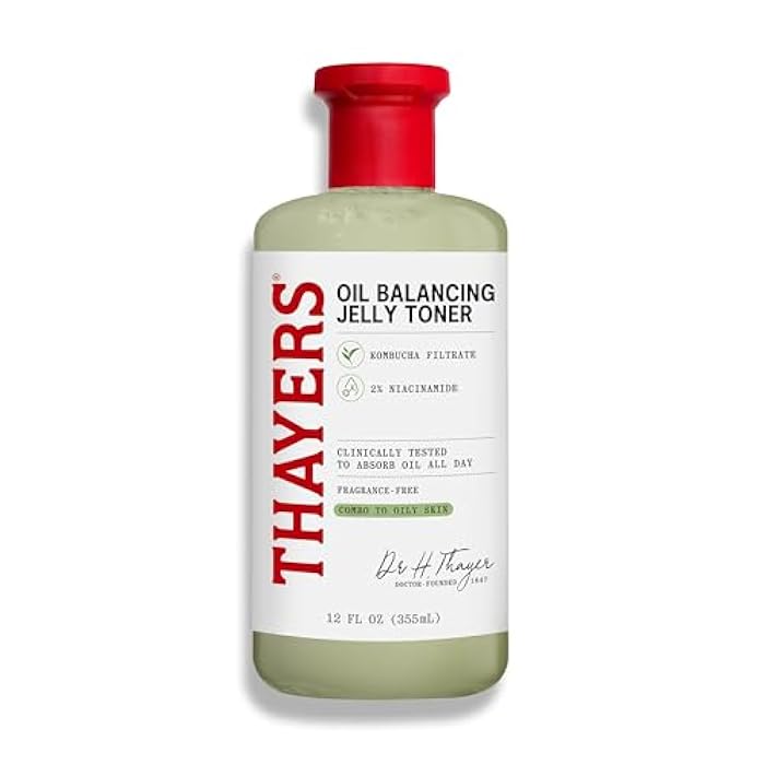 Thayers Oil Balancing and Cooling Jelly Toner, Pore Reducing Facial Toner That Mattifies and Hydrates, Skin Care for Combination to Oily Skin, 12 Fl Oz - Image 1
