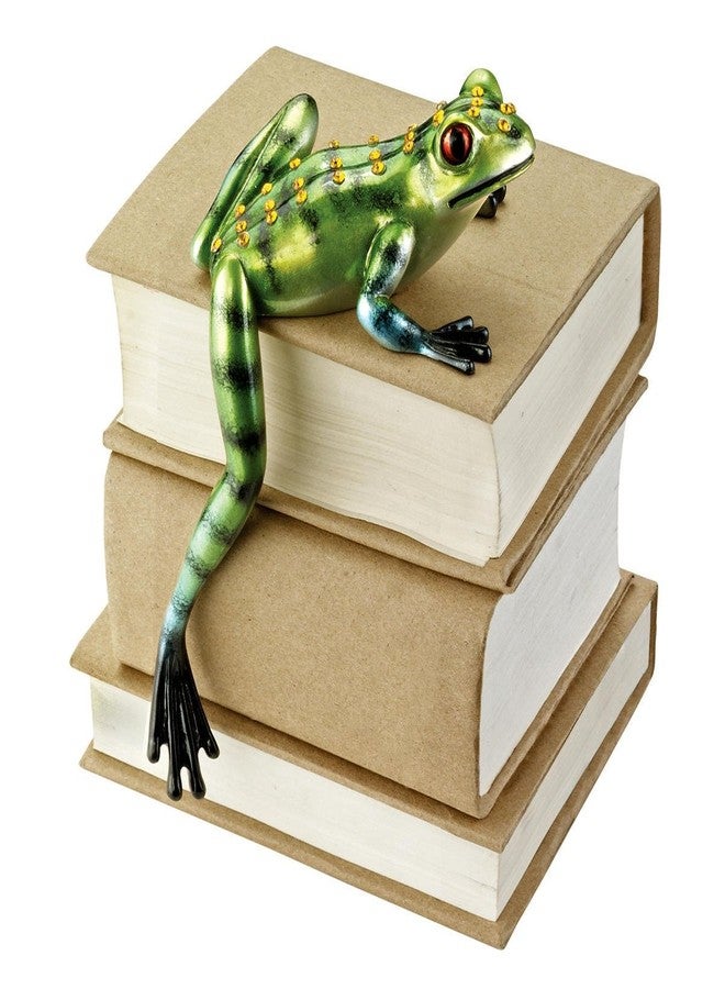 Design Toscano QL3241265 Jungle Forest Tree Frog Shelf Sitter, Full Color - Image 1