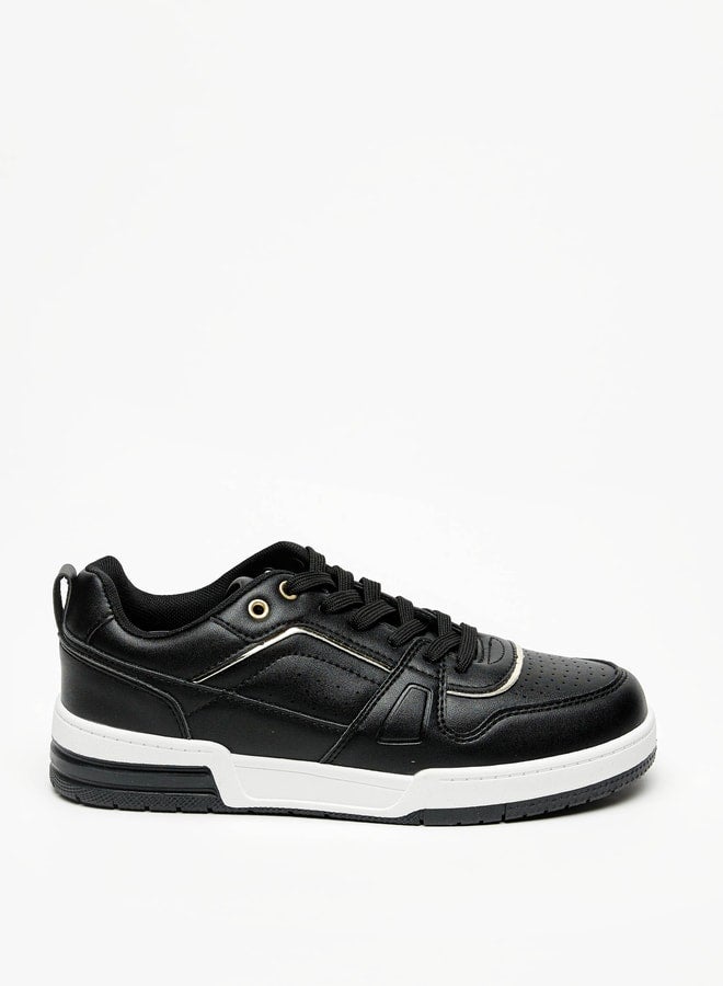 MISSY Women's Textured Sneakers with Lace-Up Closure - Image 1