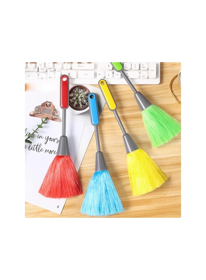 promass 4 Pack 10" Small Microfiber Duster, Small Microfiber Delicate Duster, Perfect for Cleaning Laptop Keyboard, Computer Screen, Books, Photo Frames, Table - Image 2