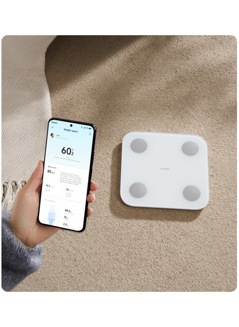 Xiaomi Xiaomi Mi Body Composition Smart Digital Bluetooth Weighing Scale with 25 health indicators Weight, Heart rate,Body water mass, Body Water, Fat mass, Protein mass, Protein percentage etc. BMI & Fat Analyzer, Balance Test, LED Display, Supports Multiple Users  - Image 3