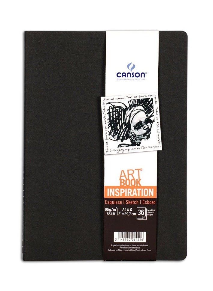 CANSON - Canson ART BOOK Inspiration-Black-A4 -96gm - Image 1