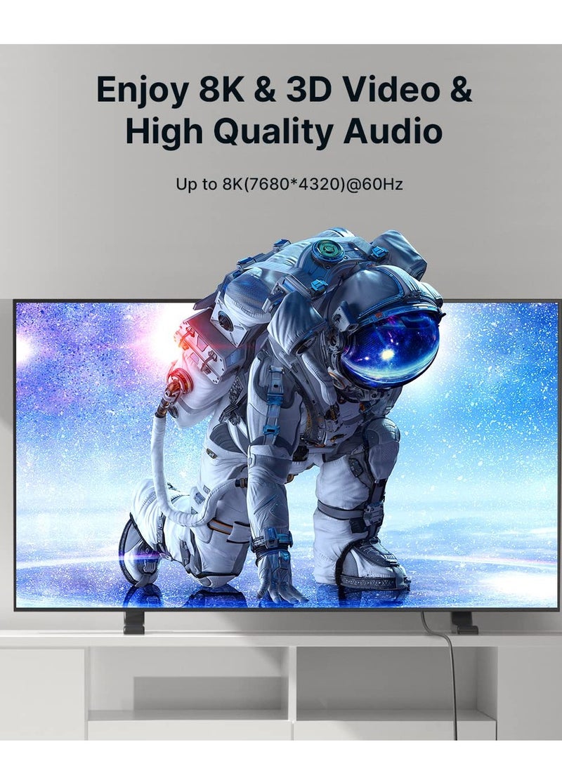Puli Ultra High Speed HD Cable 8K 5M | HD 8K Cable Ultra HD - Game Console HD Cable, Data Transfer HD Cord for Computer, HDTV, Monitor, Support Full HD Video - Image 2