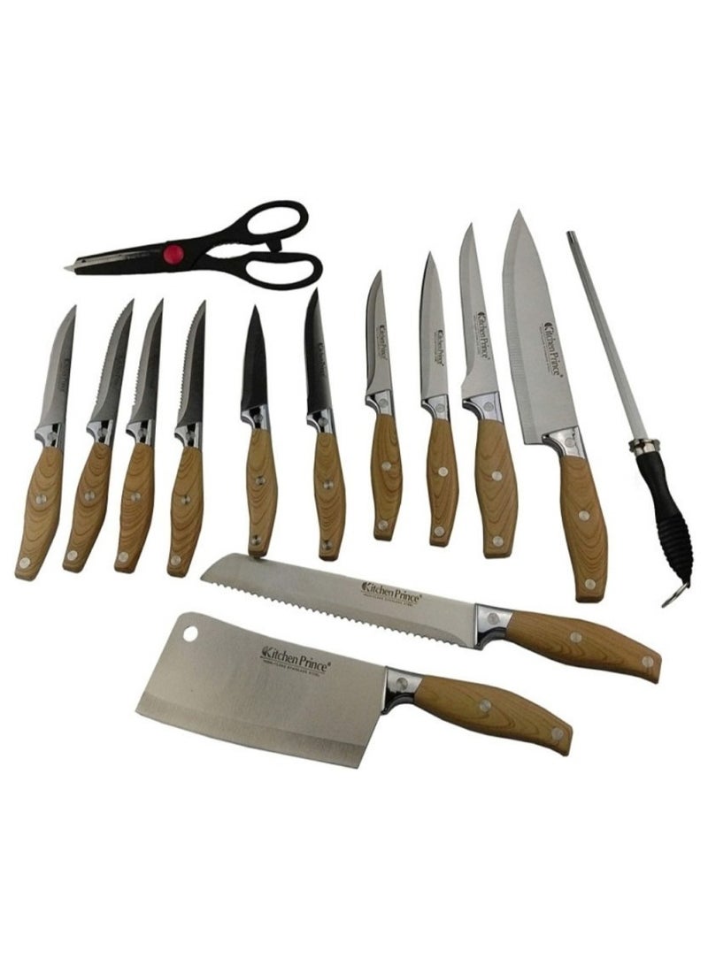Kitchen Prince 15-Piece Kitchen Knife Set - Image 4