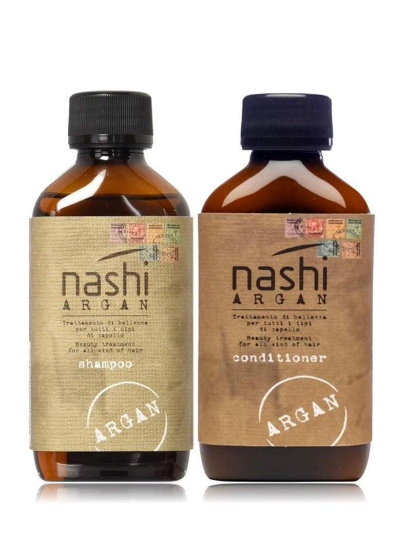 Nashi Argan Hair Care Combo (Shampoo 200ml + Conditioner 200 ml) - Image 1
