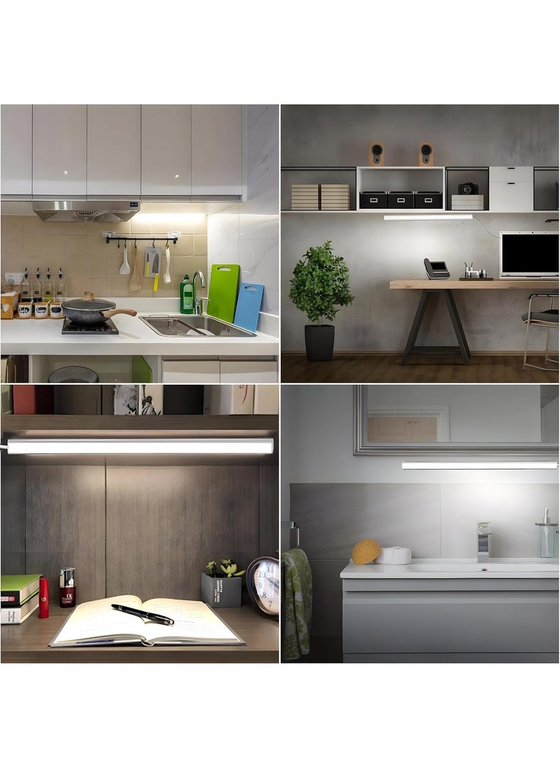 Breewell Breewell Plastic Led Under Cabinet Light Closet Light with 3 Color Modes Brightness USB Plug Batten Light Counter Light Desk Light White  - Image 5