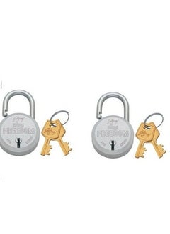 Godrej Locking Solutions and Systems Godrej Locks I Solidex Freedom Padlock 5 Levers I 2 Keys Padlock for Main Door I Gate Lock I Tool Box Shutters Shops Office I Sliver Finish I Pack of 2 