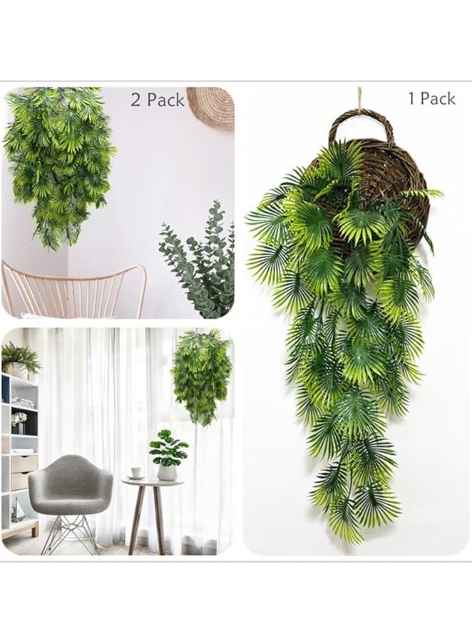 2 Artificial Hanging Flowers, 5 Branches, Multi-Colors, 70 cm, UV Resistant, Fake Plastic, Faux Flower, Fabric Vine for Indoor Outdoor Garden, Porch Eave, Wedding Wall Décor, Party, Home, Garden, Wall Arch, Floral Decoration - Image 3