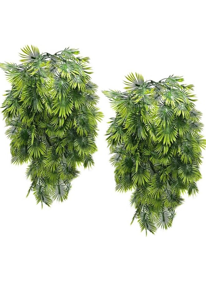 2 Artificial Hanging Flowers, 5 Branches, Multi-Colors, 70 cm, UV Resistant, Fake Plastic, Faux Flower, Fabric Vine for Indoor Outdoor Garden, Porch Eave, Wedding Wall Décor, Party, Home, Garden, Wall Arch, Floral Decoration - Image 4