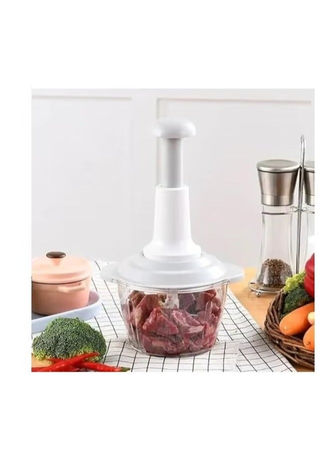 2 liter chopper for cutting vegetables, onions and meat manually  - Image 4