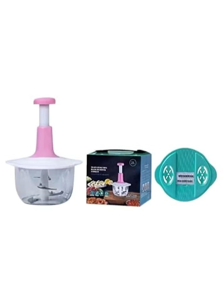 2 liter chopper for cutting vegetables, onions and meat manually  - Image 3