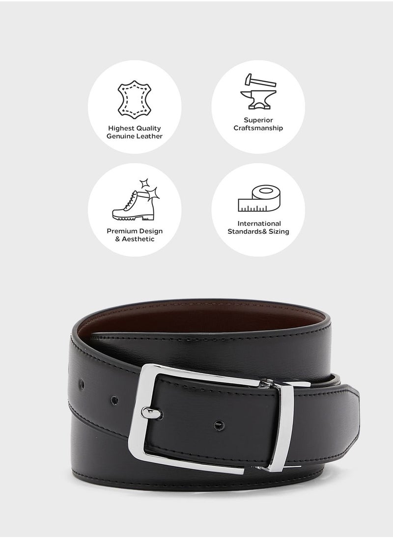 Robert Wood Genuine Leather Reversible Belt  - Image 4