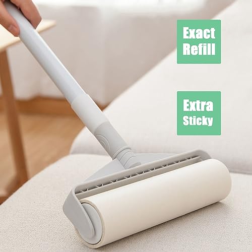 MINGRACE 7.5 inch Lint Roller Refills Only, Pet Hair Remover Refills for Clothes Carpet Floor Couch, Extra Sticky Lint Brush Roller Refills, Pack of 5 Rolls, Total 300 Sheets (7.5'' Wide) - Image 5