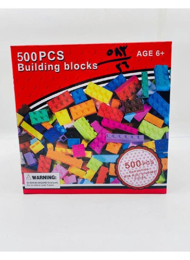 مجموعه مكعبات ليجو مكونة من 500 قطعه - Image 1