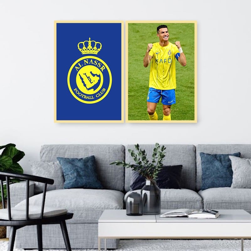Marktna A double canvas print with a sports design for Al-Nassr Club - Image 2